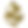 1 grande breloque pendentif motif coeur couleur doré 90x60mm 