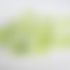10 perles en verre ovale à facette couleur vert clair 12x8mm 