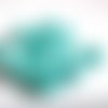 10 perles jade naturelle bleu ciel marbré 6mm (32) 