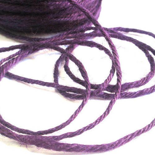 5m fil de chanvre violet foncé 2mm 