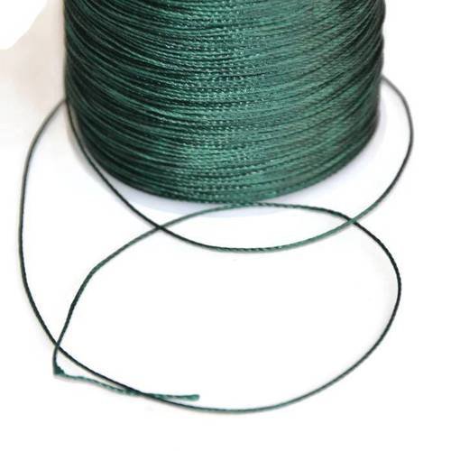 5 m fil cordon polyester vert foncé 0.5mm 