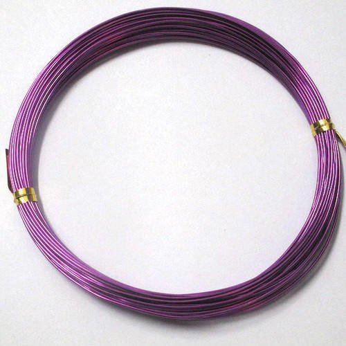 10m fil alu couleur violet 0.8mm en bobine 