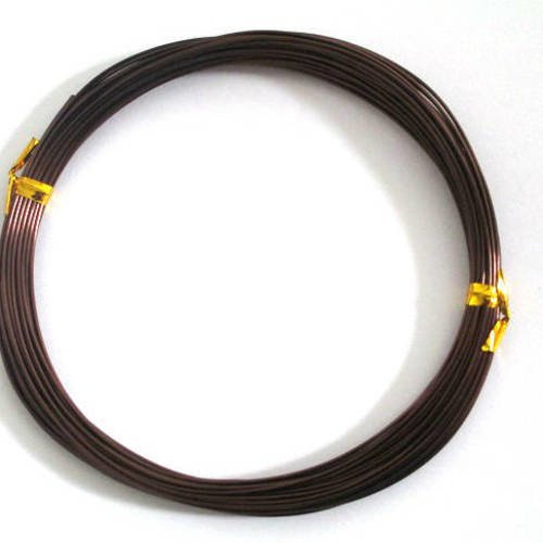 10m fil alu couleur marron 0.8mm en bobine 