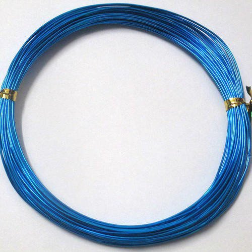 10m fil alu couleur bleu 0.8mm en bobine 