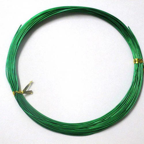 10m fil alu couleur vert  0.8mm en bobine 