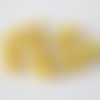 10 perles jaunes en verre peint 8mm 