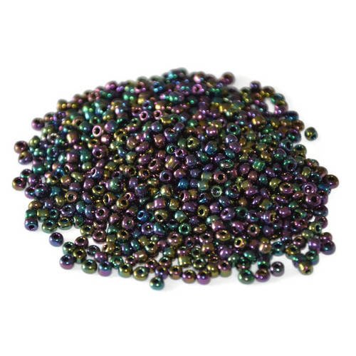 Verre Rocailles Perles de rocaille transparent violet foncé 10//0 10 G 25 g 50 g 100 g