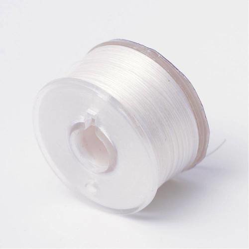 5m fil polyester enduit blanc  spécial rocaille 0.1mm 