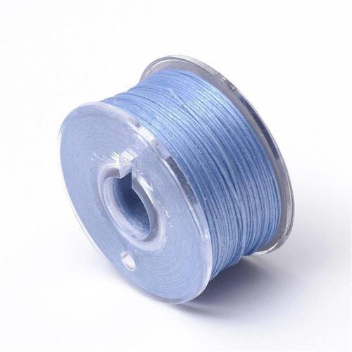 5m fil polyester enduit  bleu clair spécial rocaille 0.1mm 