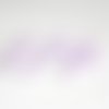 10 perles  en résine synthétique rayé violet  et blanc  8mm 