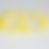 10 perles  en résine synthétique rayé jaune et blanc  8mm 