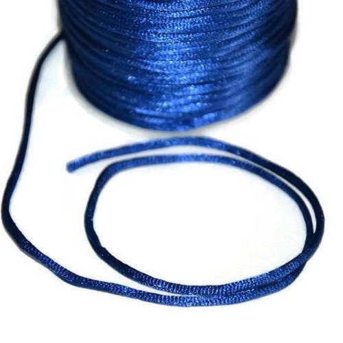 5m fil nylon  bleu foncé queue de rat 2mm 