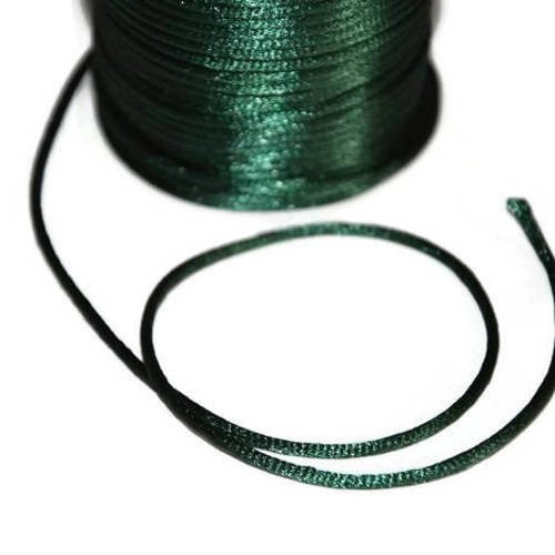 10m fil nylon vert foncé queue de rat 2mm 