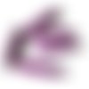 5 perles howlite violet forme spike 25x5mm 