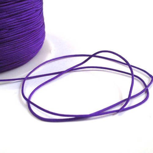 5m fil nylon violet tressé 1mm 