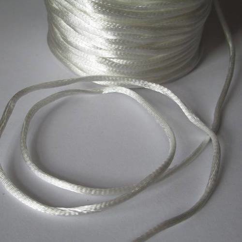 10m fil nylon blanc  queue de rat 2mm 