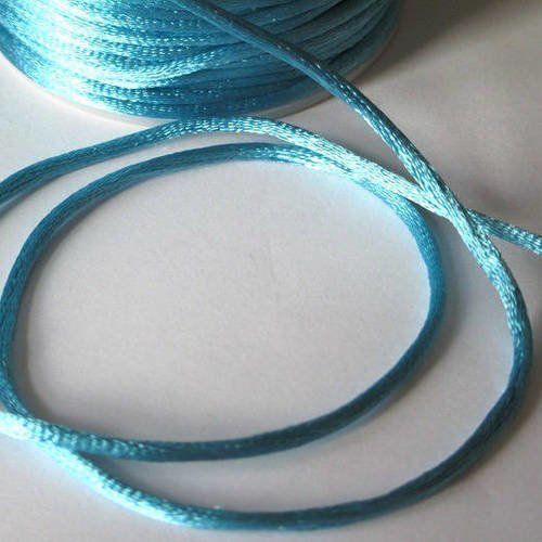 10m fil nylon bleu queue de rat 2mm 