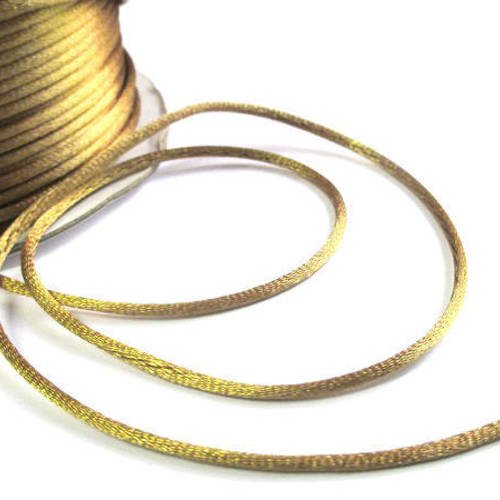 5m fil nylon doré queue de rat 2mm 