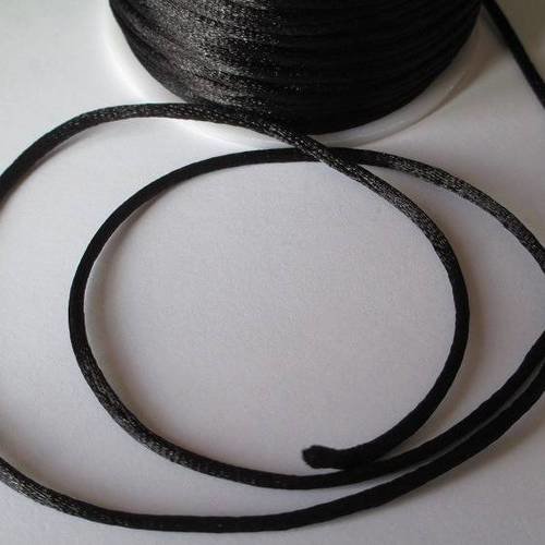 10m fil nylon noir queue de rat 2mm 