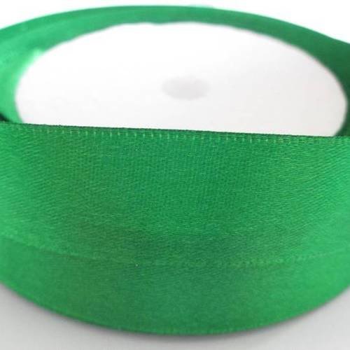 5m ruban satin couleur vert 20mm 
