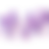 50 perles translucide mauve mouchetées violet en verre 8mm imitation opalite