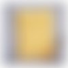 Pochette à livre broché motif étoile jaune et blanc