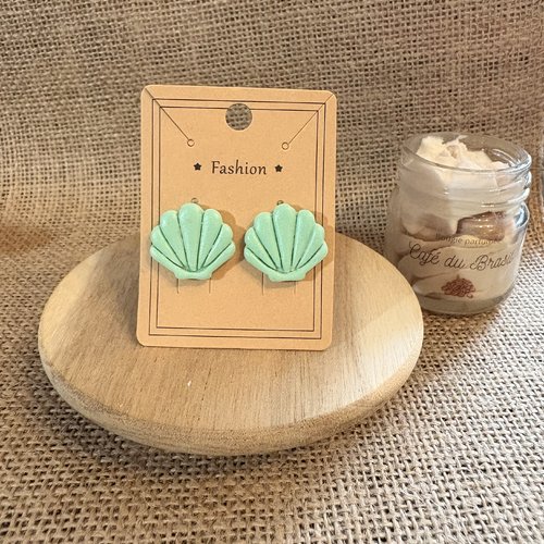 Boucle d'oreille coquillage