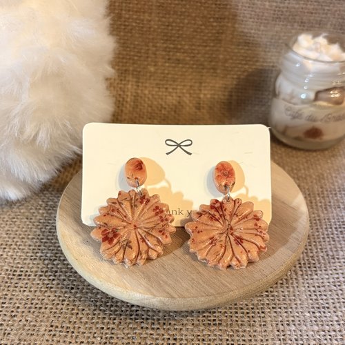 Boucle d'oreille marguerite