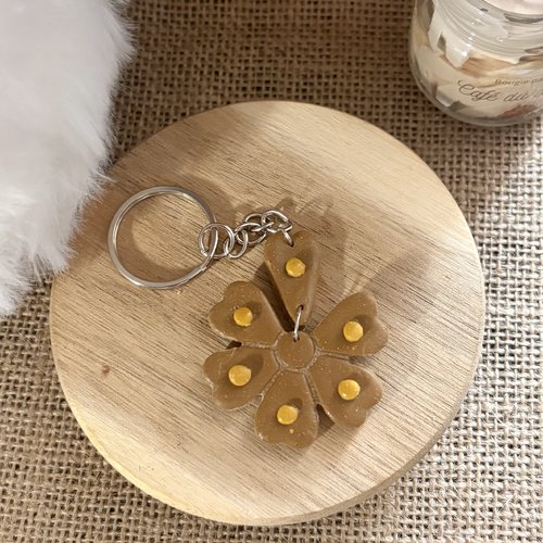 Porte clef fleur