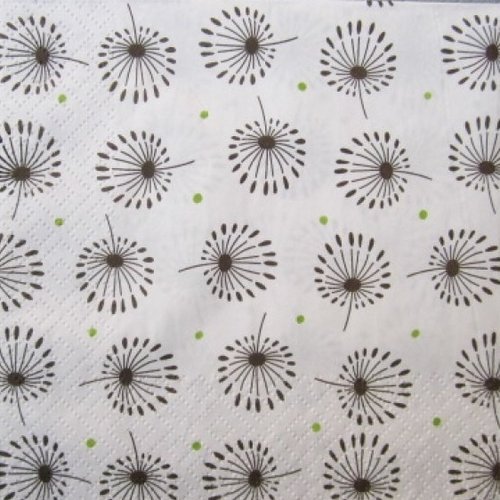 Serviette en papier fleurs  (496)