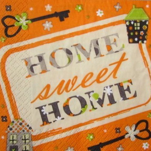 Serviette en papier home sweet home (493)