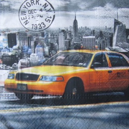 Serviette en papier taxi / new york  (533) 