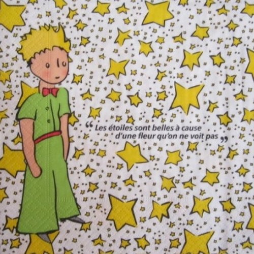Serviette en papier le petit prince / étoiles (544)