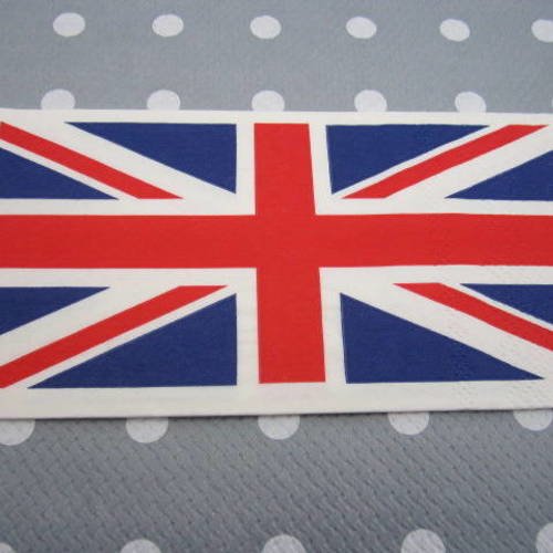 Serviette en papier drapeau anglais / union jack / londres (341) 