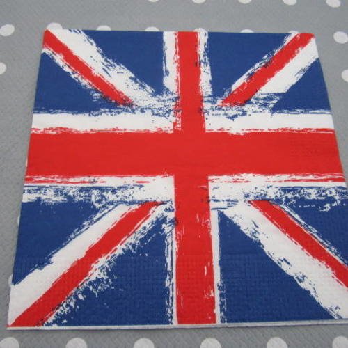 Serviette en papier drapeau anglais / union jack / londres (328) 