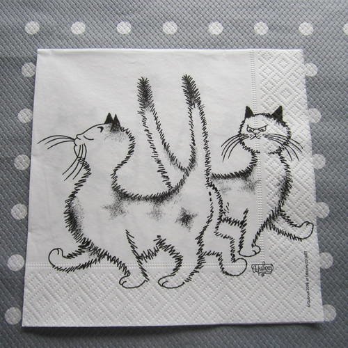 Serviette en papier chats dubout (289) 