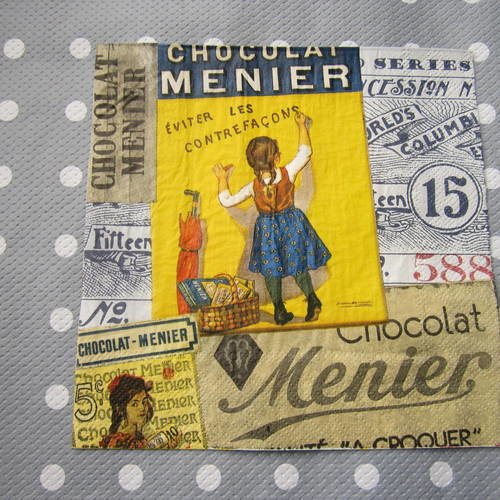 Serviette en papier chocolat meunier (236) 