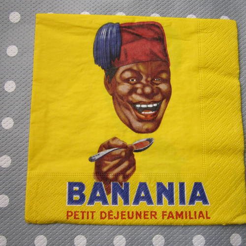 Serviette en papier banania / chocolat (237) 