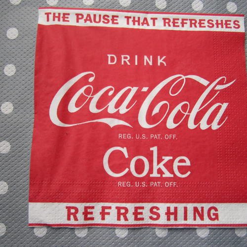 Serviette en papier coca cola (239) 