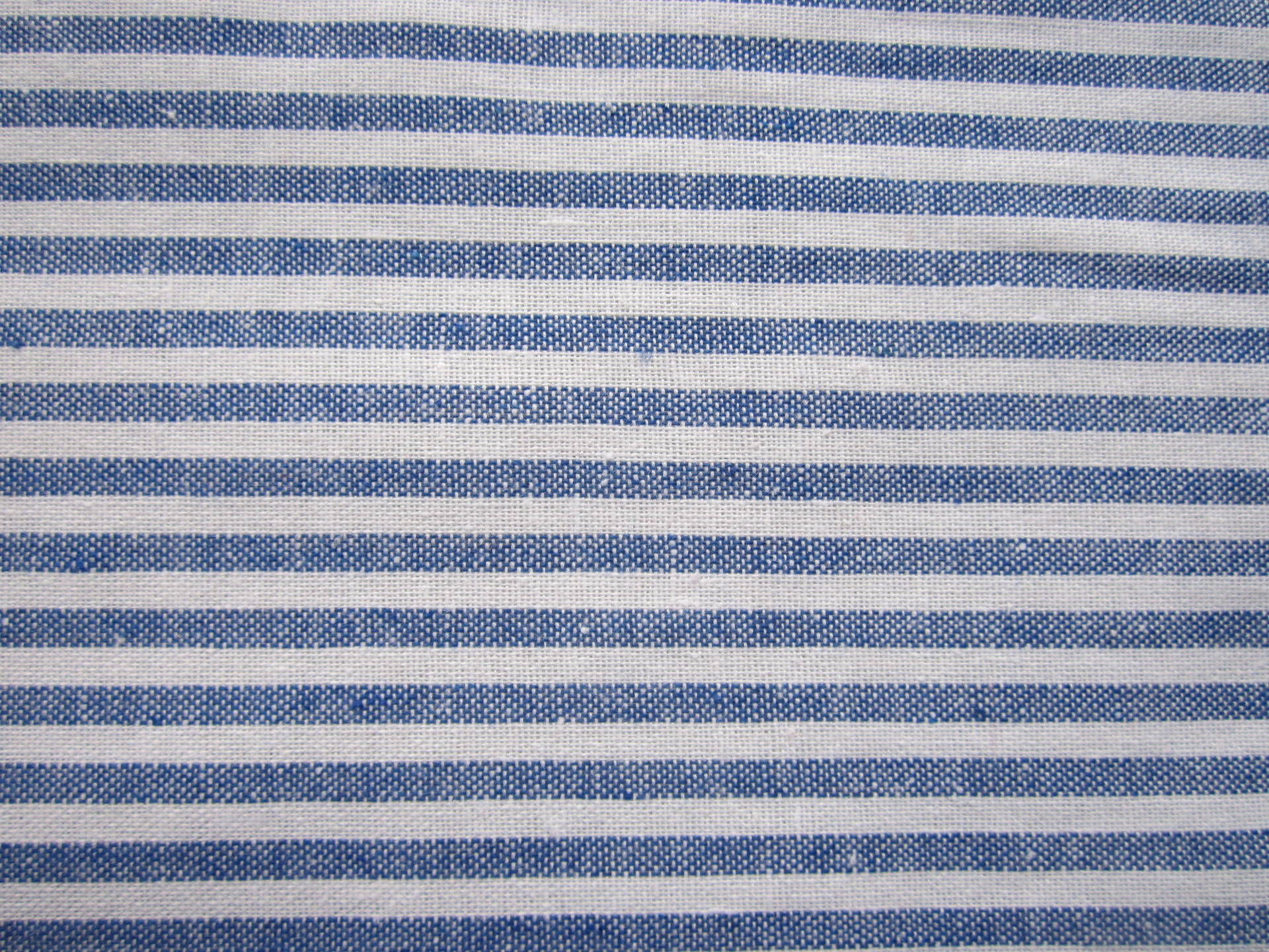 Coupon de tissu 100 % coton rayé blau marine et blanc - Un grand marché