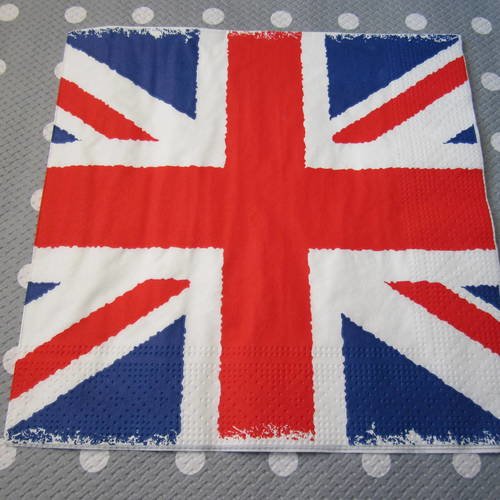 Serviette en papier drapeau royaume uni / union jack / londres (141) 
