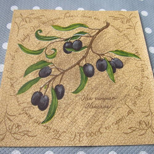 Serviette en papier les olives (188) 