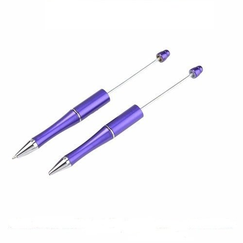 Stylo violette/lilas à décorer avec des perles - personnalisez et customisez votre stylo unique