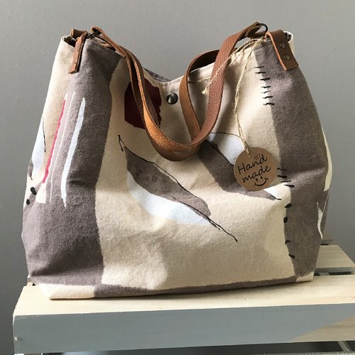 Sac cabas fourre tout en lin
