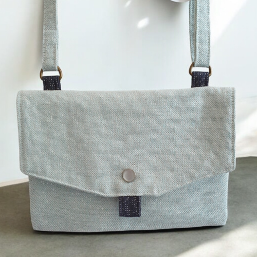 Pochette bandoulière vert amande