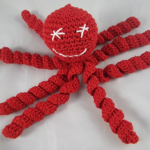 Pieuvre Rouge Au Crochet Pour Nouveau Ne Un Grand Marche