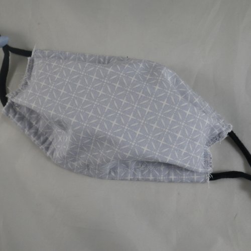 Masque lavable / écran anti-postillons bleu ciel taille enfant et réglable