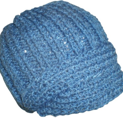 Bonnet bleu - casquette bleue en laine
