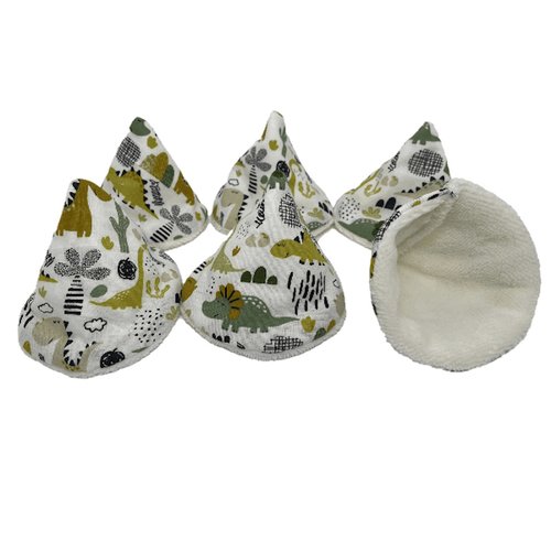 Lot de 6 tipis pare pipi dinosaures verts