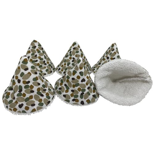 Lot de 6 tipis pare pipi motif camouflage